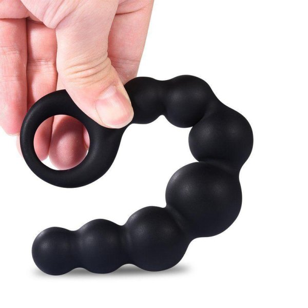 (image for) Butt Plug Anal Beads with Safe Pull Ring