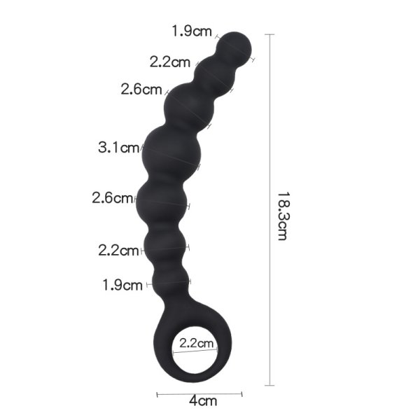 (image for) Butt Plug Anal Beads with Safe Pull Ring
