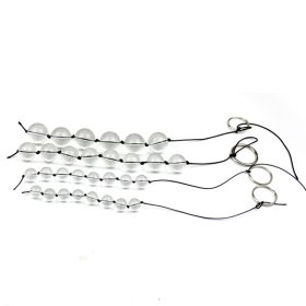 Crystal Glass Anal Beads - 8 Balls