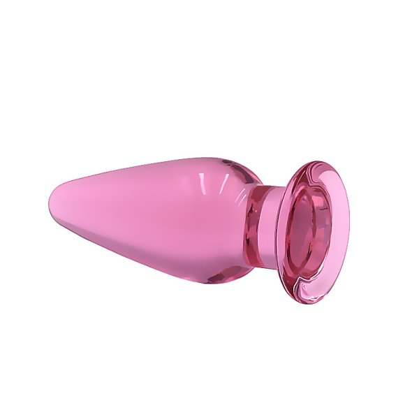 (image for) Pink Lady Glass Butt Plug