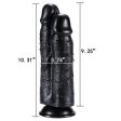 (image for) Double Penetrator Suction Cup Dildo 10 Inch