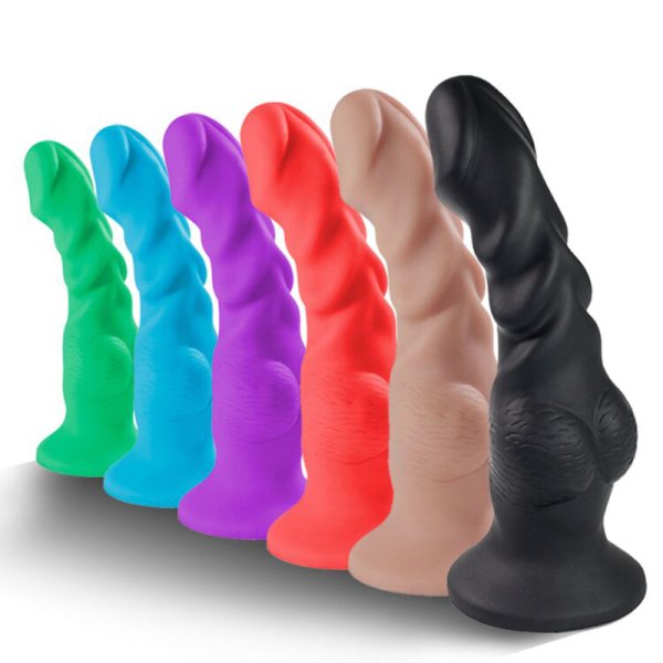 (image for) Monster Colorful Silicone Realistic Dildo