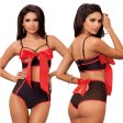 (image for) Attractive Women's Sexy See-through Ribbon Bra Set