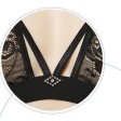 (image for) Stylish Solid color See-through Halter Lace Bra & Panty