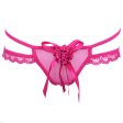 (image for) Multi-color Ball-flower Mesh T-back G-string