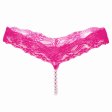 (image for) Ladies Simple Pearl Lace T-back