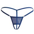 (image for) Thin Strip Crotchless Spliced With Mesh Panty T-back