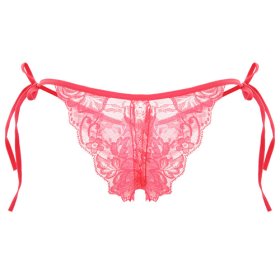 Sexy Crotchless Lace Bandaged Panty For Women