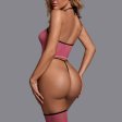 (image for) Hot Selling Pink Haltered Mesh Nightwear Suit