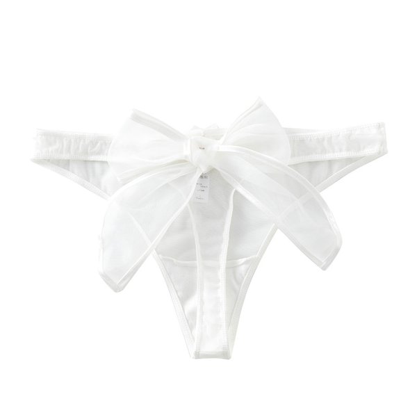 (image for) New Girls Satin Ribbon T-back Sexy Panty