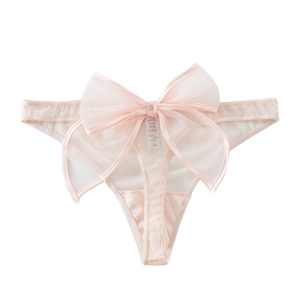 (image for) New Girls Satin Ribbon T-back Sexy Panty