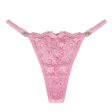 (image for) Large Size Women Lace Thin Strap T-back Sexy Underwear