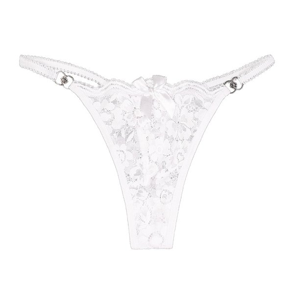 (image for) Large Size Women Lace Thin Strap T-back Sexy Underwear