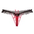 (image for) Sexy Crotchless Pearl Massage Lace Panty T-back