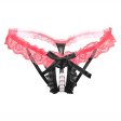 (image for) Sexy Crotchless Pearl Massage Lace Panty T-back