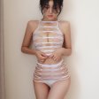 (image for) Multicolored Women's Seperated Fishnet Bra And Panty