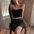 (image for) Alluring See-through Mesh Bra And Wrap Skirt
