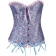 (image for) Multi-color Bandage Boned Corset Bustier For Women + G-string