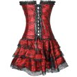 (image for) Long Overbust Floral Lace Bandage Ladylike Dress Corset