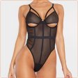 (image for) New Hollowed-out Backless Fitness Lingeries Teddies