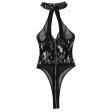 (image for) Sexy Haltered Front Hollowed-out Teddy For Women