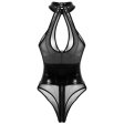 (image for) Sexy Haltered Front Hollowed-out Teddy For Women