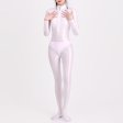 (image for) High Elastic Double Zippers Crotchless Jumpsuit