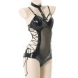 (image for) Wild Night Club Patent Leather Bandaged One-piece Suit