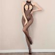 (image for) Women Haltered Topless Crotchless Mesh Jumpsuits