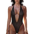 (image for) Hot See-through Deep V Neek One-piece Bikini