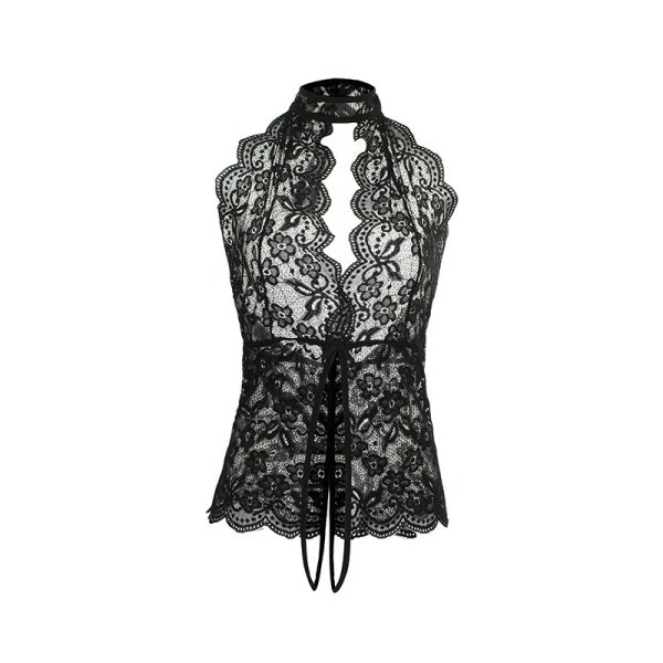 (image for) Passion Free Hollowed-out Lace One-piece Suit