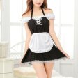 (image for) Sexy Lace Halter Housemaid Cosplay Uniform
