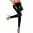 (image for) New Bright Faux Leather Dancing Pants For Women