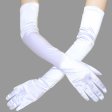 (image for) Elegant Ladies Satin Lengthened Gloves
