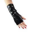 (image for) Short Patent Leather Dancing Fingerless Gloves