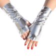 (image for) Short Patent Leather Dancing Fingerless Gloves