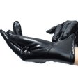 (image for) Pure Black Faux Leather Show Golves