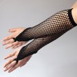 (image for) Finger Hooking Fishnet Dancing Show Gloves