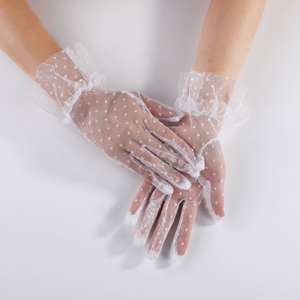 (image for) Sexy Lacework With Dots Ladies Gloves