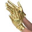 (image for) Short-length Faux Leather Dancing Show Gloves