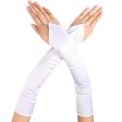(image for) Ladies Satin Fingerless Gloves For Show