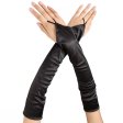 (image for) Ladies Satin Fingerless Gloves For Show