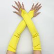 (image for) Ladies Satin Fingerless Gloves For Show