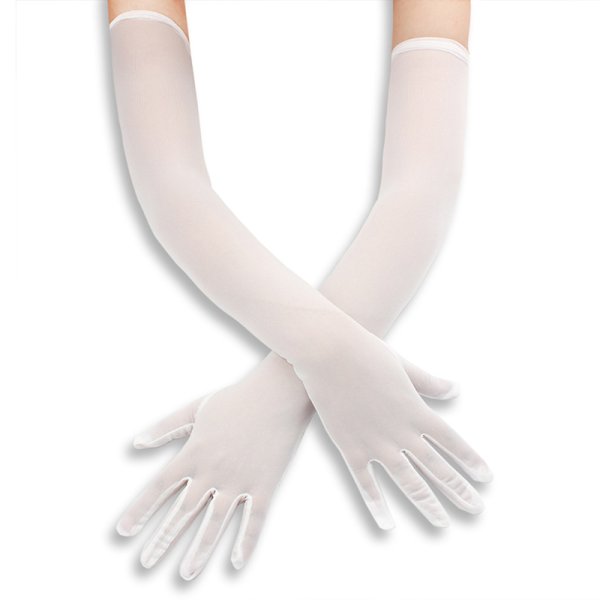 (image for) Soft Thin See-through Mesh Long Gloves