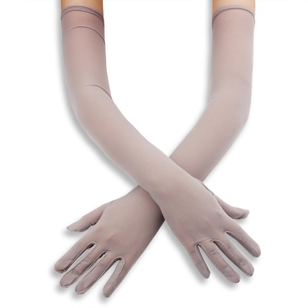 (image for) Soft Thin See-through Mesh Long Gloves