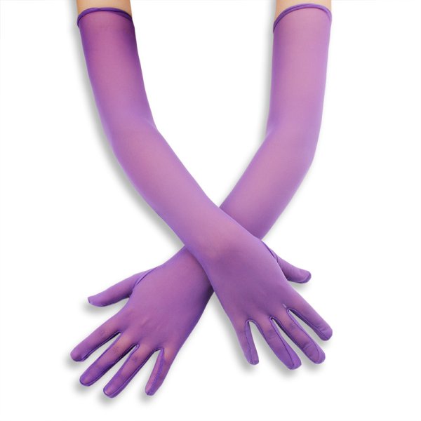(image for) Soft Thin See-through Mesh Long Gloves