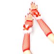 (image for) Merry Christmas Party Fishnet Gloves