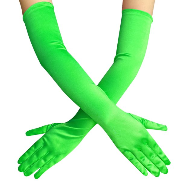 (image for) Multi-colored Satin Dancing Long Gloves