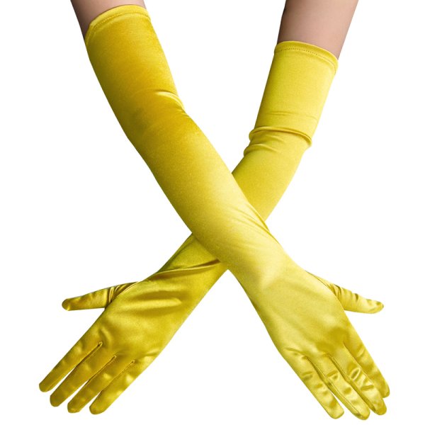 (image for) Multi-colored Satin Dancing Long Gloves