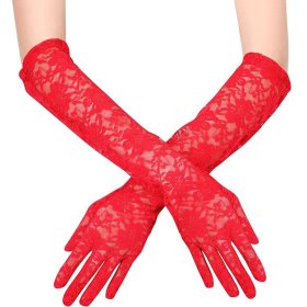 Long Women's Lace Party Accessories Gloves